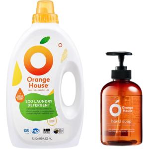 Orange House Plant-Based Liquid Laundry Detergent & Hand Soap (1PK) | Eco-Friendly, Safe for Skin & Fabrics